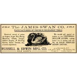  1900 Ad James Swan Mechanics Tools Russel Erwin Tool Award 