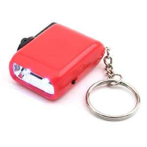   Mini Keychain LED Flash Light Wind Up Flashlight