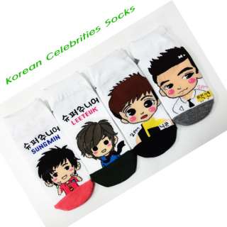 KOREAN CELERBRITIES SOCKS (K POP)   Superjunior and 2PM  