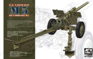 Afv club 1/35 U.S. 3 inch GUN M5 ON CARRIAGE M1(EARLY)  