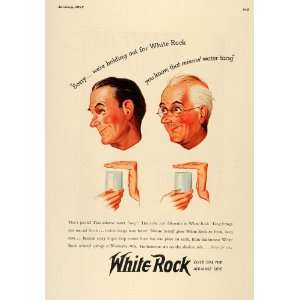  1937 Ad White Rock Mineral Water Alkaline Springs Drink 
