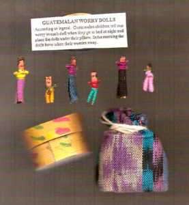 WORRY DOLLS FROM GUATEMALA 2 SETS  