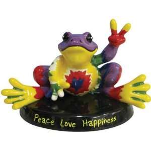  Peace Love Happiness Frog Figurine by Westland Giftware 