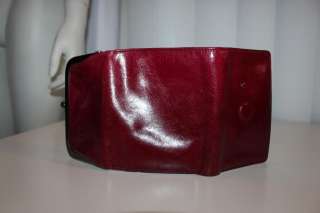 HOBO INTERNATIONAL Red Leather WALLET Coin Purse  
