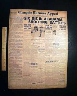 1930 EMELLE AL Alabama RACE Riot Negroes Old Newspaper  