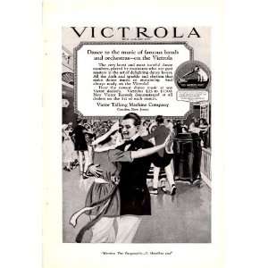    1920 Victorola Dance Original Vintage Print Ad 