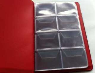 Black mini COIN ALBUM for 64 coins 8 pages  