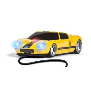  Wired Mouse   Ford GT Yellow with Black Stripes 