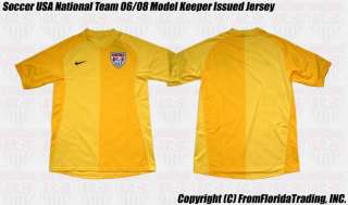 Soccer USA National Team 06/08 Keeper Issued Jersey(M)Y  