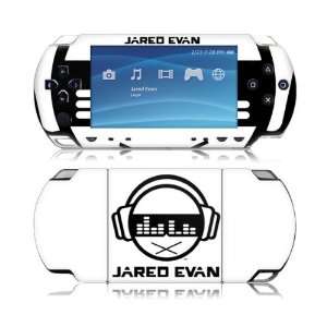   MS JEVN20014 Sony PSP Slim  Jared Evan  Logo White Skin Electronics