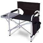 WORLD CLASS XL Folding Directors Chair Side Table, Cup Holder and FREE 