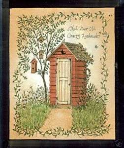 Old Country Landmark~ OUTHOUSE Bath BATHROOM Sign C Store 4 All 