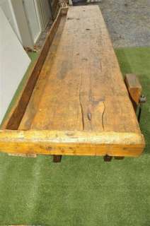 description enormous vintage work bench dating from the late 19th 