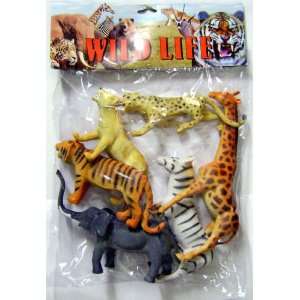  WILD LIFE SAFARI Animals Collection Set   Giraffe, Zebra 