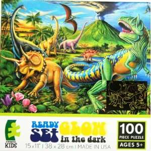   REX Puzzle 100 Piece GLOW IN THE DARK Puzzle Toys & Games