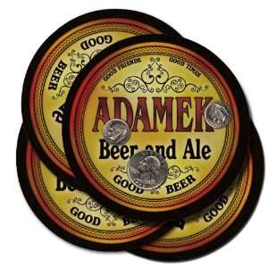  ADAMEK Family Name Beer & Ale Coasters 