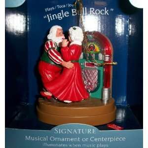 Signature Musical Jingle Bell Rock Mr. & Mrs. Santa Claus Juke Box 