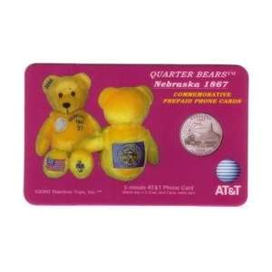   37) Quarter Bear Pictures Bean Bag Toy, Coin, Flag 