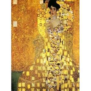  12X16 inch Gustav Klimt Abstract Canvas Art Repro Adele 