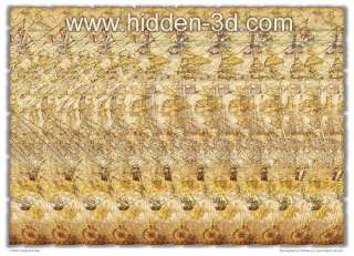 You are looking at Hidden Treasures Map Stereogram Poster .