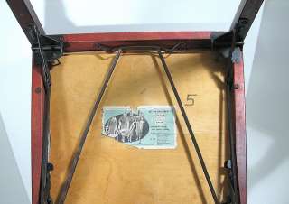 Antique Airstream Leg O Matic Folding Wood Chair  
