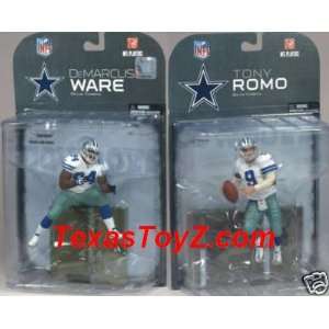  DeMARCUS WARE #94 & TONY ROMO #9 Dallas Cowboys Football 