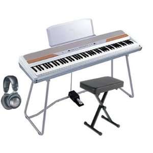  Korg SP250 White Digital Piano HOME ESSENTIALS BUNDLE with 