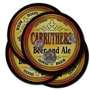  CARRUTHERS Family Name Beer & Ale Coasters Everything 
