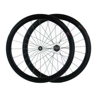   Carbon Fiber Clincher Wheels / Wheelsets   3K/Black   Size 700c/50mm