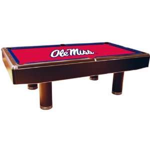   Ole Miss Rebels Billiard Pool Table Felt