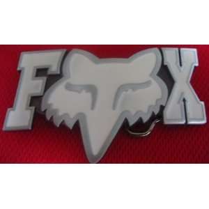    Fox White Head Motocross Racing Belt Buckle 