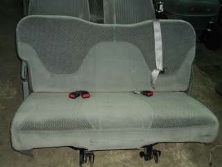 FORD F150 F250 3RD THIRD ROW BENCH SEAT SEATS TRUCK OEM GRAY  
