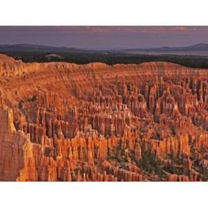  View of the Hoodoos or Eroded Rock Formations in Bryce 