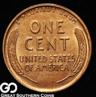 1927 D Lincoln Cent Penny NEAR GEM BU++ ** RED  