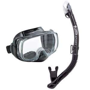  Tusa Sport Imprex 3 D Dry Combo Snorkeling Mask & Snorkel 