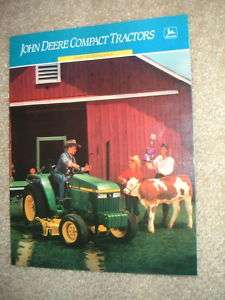 John Deere Compact Tractors under 40 HP. Brochure 1989  