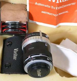 Vivitar 400mm f/6.3 Telephoto Lens with Tele Converter  
