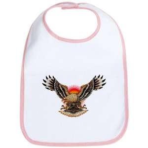    Baby Bib Petal Pink Tattoo Eagle Freedom On Sunset 
