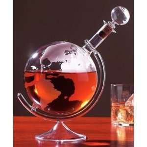  Etched Globe Spirits Decanter