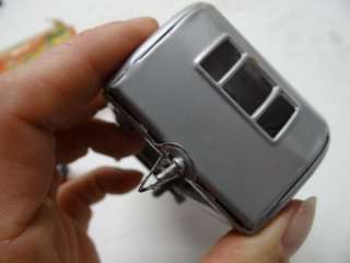   VINTAGE SSS toys Japan Tin Friction Car CAMPER Trailer Set w/ orig box
