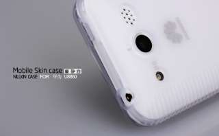 TPU Soft Skin cover case + LCD Guard for Huawei Honor U8860 Mercury 