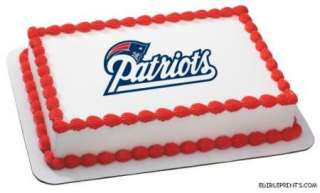 New England Patriots Edible Image Icing Cake Topper  