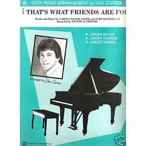  Sheet Music Dione and Friends Thats What Friends104 