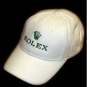 White Rolex Hat, White Rolex Cap, One Size Fits All.  