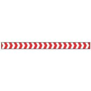   Flagging Tape Barricade Tape,Red/White,180 ft x 2 In
