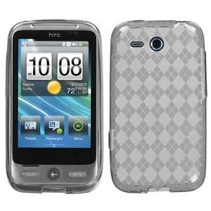  T Clear Argyle Pane Candy Skin Cover For HTC Freestyle 