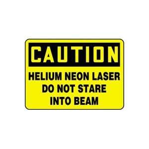  CAUTION HELIUM NEON LASER DO NOT STARE INTO BEAM 10 x 14 