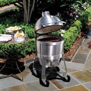  Viking Charcoal Ceramic Smoker and 20 Wide Cart Patio 