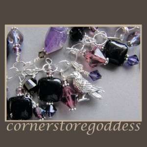 Cornerstoregoddess Poe Quoth the Raven Bracelet  