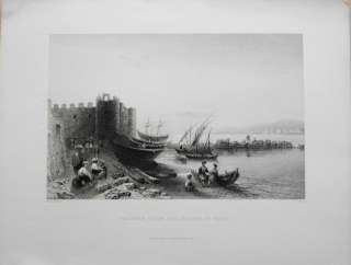 BARTLETT TURKEY TORTOSA FROM THE ISLE OF RUAD 4TO 1839  